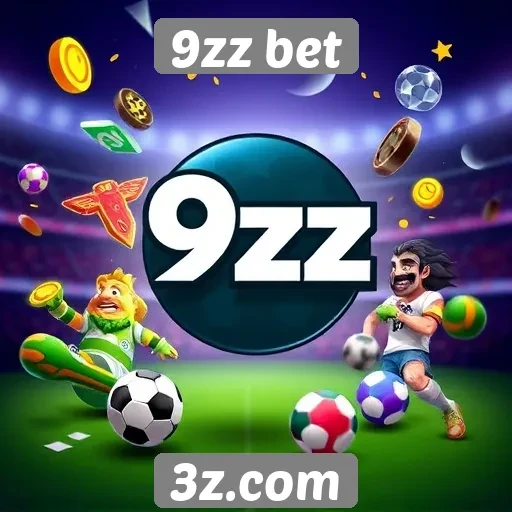 Variedade de jogos disponíveis na 9zz bet